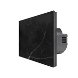 Cumpara ieftin Intrerupator simplu touch din marmura naturala Luxion, 500W, negru