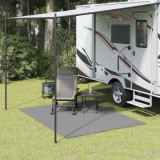 VidaXL Covor pentru cort, gri deschis, 4x2 m