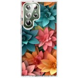 Husa personalizata pentru samsung galaxy s23 ultra, magsafe atasare magnetica, 3d flower medley 13