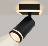 Cumpara ieftin Spot LED 24W, aplicat pe tavan / perete, orientabil, culoare corp negru, lumina calda/neutra/rece