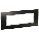 Rama Ornament 7M inox Schneider Eazy Styl negru crom LMR7737038