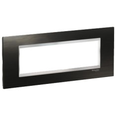 Rama Ornament 7M inox Schneider Eazy Styl negru crom LMR7737038