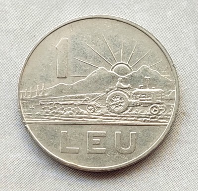 Moneda 1 leu 1966 RSR foto