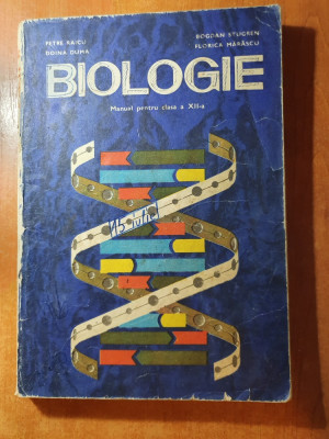 manual de biologie pentru clasa a 12-a din anul 1980 foto