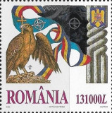2002-LP 1598-Romania invitata in NATO, marca cu holograma, Nestampilat