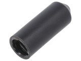 Cap termocontractabil 10mm negru poliolefina