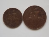 LOT 2 MONEDE DIFERITE-5,10 CENTIMES 1917 FRANTA