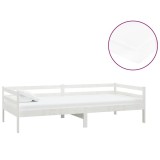 Cumpara ieftin Pat de zi cu saltea, 90x200 cm, lemn masiv de pin