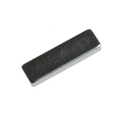 Magnet de neodim, 15 x 10 x 3 mm, Negru / Argintiu