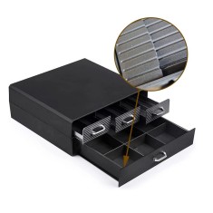 Organizator capsule cafea, 4 sertare, 2 nivele, negru, RESIGILAT foto