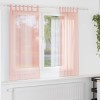 VidaXL Perdele Voile cu buzunare pentru bare 2 buc Roz 4102196