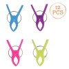 Set Clești Mari Pentru șezlong, 12 Bucăți, Lungime 12 cm, Multicolor, Plastic, Oem