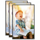 Cumpara ieftin Rame foto colaj pentru masă, 3 buc., negru, 20x25 cm, MDF