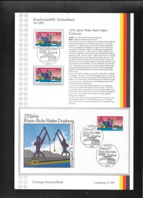 Germania FDC 36.1991 foto