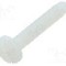 Surub UNC 6-32, poliamida, lungime 19.05mm, cap rotund, pas filet {{Pas filet}}, KEYSTONE - 9338