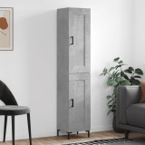 vidaXL Dulap &icirc;nalt, gri beton, 34,5x34x180 cm, lemn prelucrat