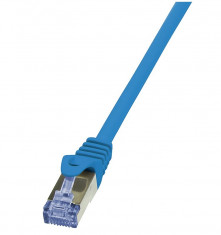 Cablu S/FTP Logilink PrimeLine Patchcord Cat 6A 10G PIMF 1.5 m Albastru foto