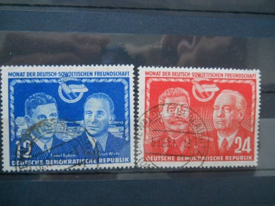 1951 SERIE GERMANIA DDR COTA 15$ foto