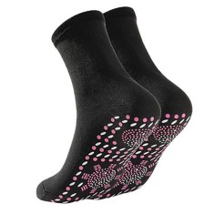 Set sosete terapeutice cu turmalina, confortabile, imbunatatesc circulatia sanguina, usoare de purtat, unisex, marime universala, 2 bucati