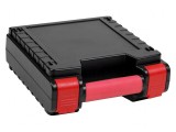 Valiză de Transport ABS Neagră/Roșu 256x240x94mm