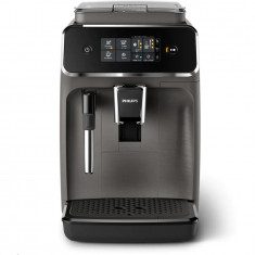 Espressor automat Philips EP2224/10, 2 Bauturi , 15 Bar, Rasnita Ceramica, Sistem de Spumare a Laptelui, Ecran Tactil, Negru