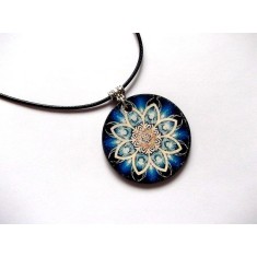 Colier lemn cu mandala 45966