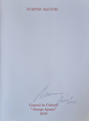 Album pictura Dumitru Macovei cu dedicatie / autograf 2021 Comanesti foto
