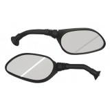 Set 2 Oglinzi Universale Moto Scuter ATV, Filet M8 8mm, Negru Carbon