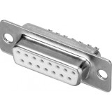 Conector de lipit D-SUB 15 pini mama, C15F