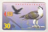 bnk card Cartele telefonice - Estonia 1997 - fauna - pasari