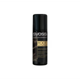 Spray SYOSS Vopsirea Temporara a Radacinilor, Negru, 120 ml, Syoss Root Retoucher Black, Spray Colorant pentru Radacinile Parului, Vopsea pentru Radac