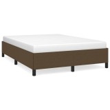 Cumpara ieftin Cadru de pat fara saltea, maro inchis, 140x200 cm, textil