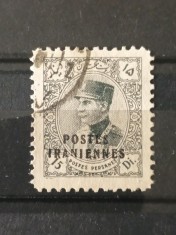 Timbru Iran 1935 - Reza Șah Pahlavi 15d, Supratipar &bdquo;Postes Iraniennes&rdquo; (Mi. 586) - Ștampilat -A70
