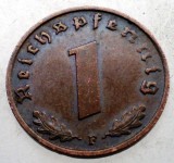 2.491 GERMANIA WWII 1 REICHSPFENNIG 1940 F, Europa, Bronz