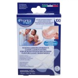 Plasturi Transparenti, Prontomed, Set 100 Bucăți, Dimensiuni Diverse, Rezistenți la Apă, Hipoalergenici, Oem