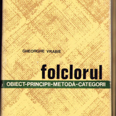 HST 221SP Folclorul Obiect principii metodă categorii 1970 Gh Vrabie