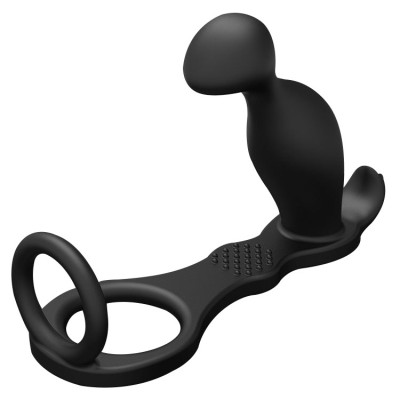 Vibrator Leso Silicone Ring Black foto
