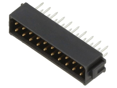 Conector PCB-cablu 20 pini, 2mm, THT foto