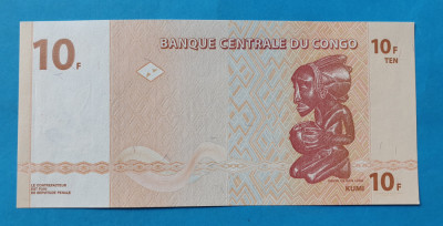 10 Francs 2003 Congo - Bancnota SUPERBA - UNC foto