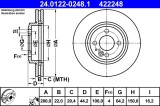 ATE 24.0122-0248.1 Disc frana