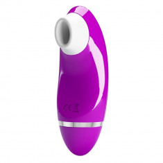 Stimulator Clitoris Romance Ivan, 4 Moduri Suctiune, USB, Silicon, Mov