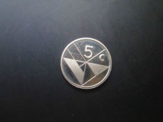 Aruba _ 1 cent 1990 _ moneda rara necirculata _ UNC foto