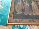 Pictura vintage indiano-hindusa, Natura, Ulei, Realism