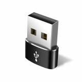 Cumpara ieftin Adaptor USB 3A la Type-C Techsuit Negru