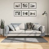 vidaXL Covor pufos &quot;PAMPLONA&quot; cu fire &icirc;nalte, gri modern, 80x150 cm