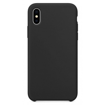 Husa pentru Apple iPhone XS / X, OEM, Pure Silicone, Neagra foto