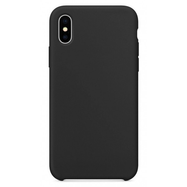 Husa pentru Apple iPhone XS / X, OEM, Pure Silicone, Neagra