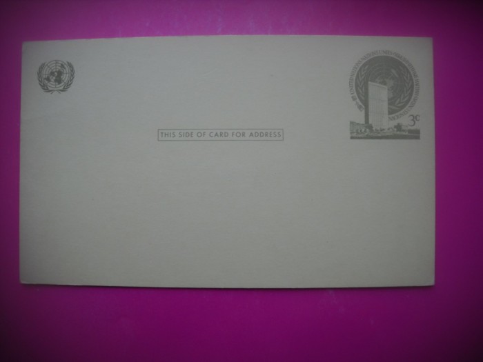 HOPCT 7982 ONU NATIUNILE UNITE NEW YORK -SUA-AMERICA DE NORD -NECIRCULAT-PATRIOT A