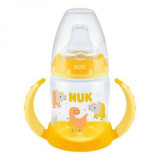 Biberon Nuk Learner First Choice Control Temperatura 150 ml Galben 6-18 luni