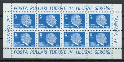 Turcia 1979 2482 klb MNH - Bloc special: Expozitia nationala de timbre ANKARA foto